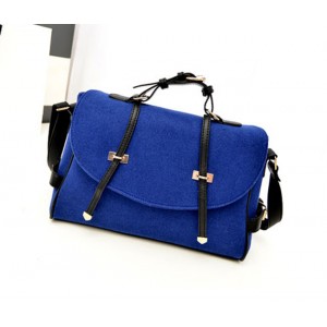 Fashion Women's Crossbody Bag With Buckle and Metallic Design